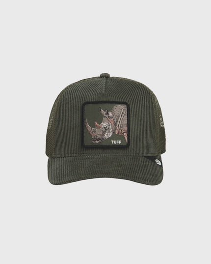 Goorin Tuff Trucker Cap Corduroy Groen