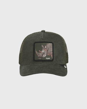 Goorin Tuff Trucker Cap Corduroy Groen
