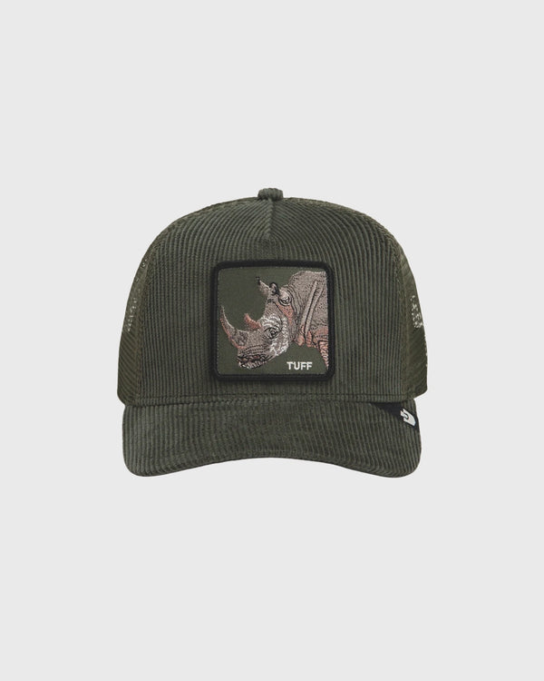 Goorin Tuff Trucker Cap Corduroy Groen