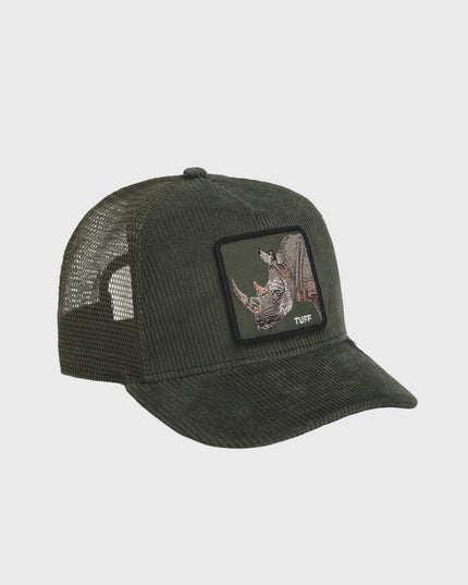 Goorin Tuff Trucker Cap Corduroy Groen