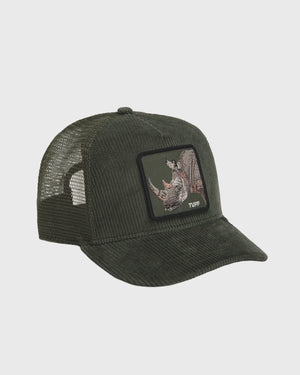 Goorin Tuff Trucker Cap Corduroy Groen