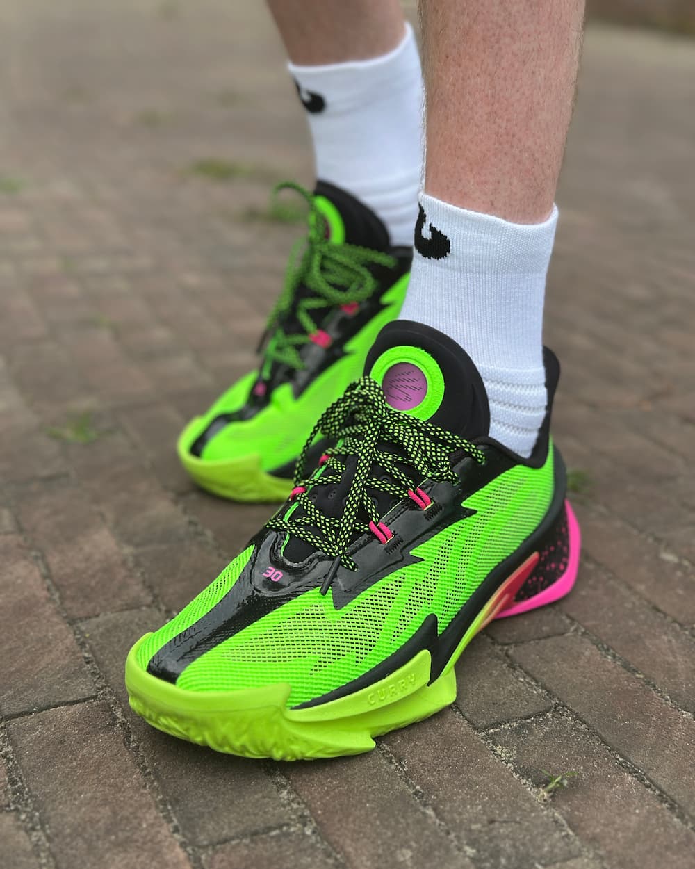 Under Armour Curry Series 7 Basketbalschoen Groen – Burned