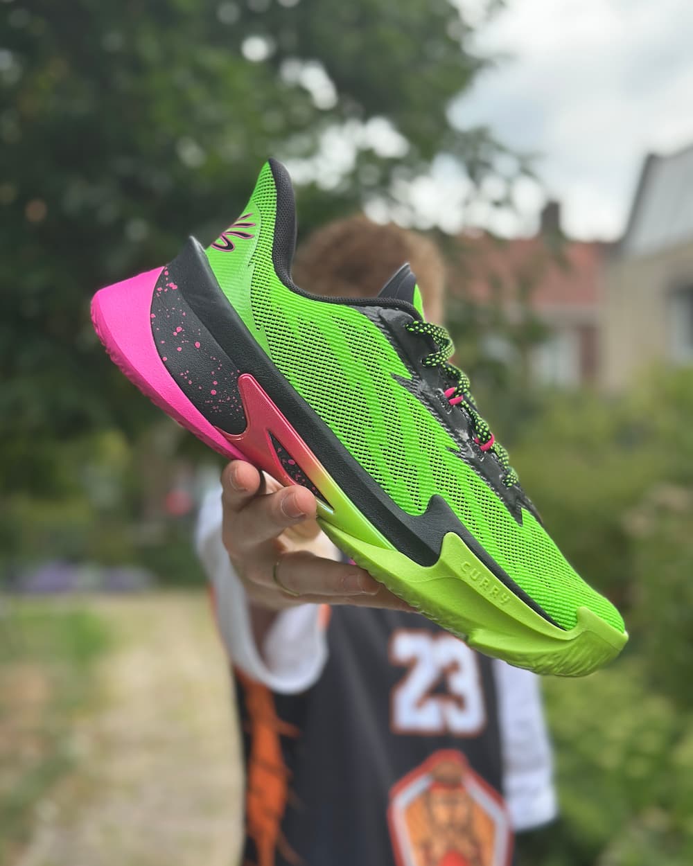 Under Armour Curry Series 7 Basketbalschoen Groen – Burned