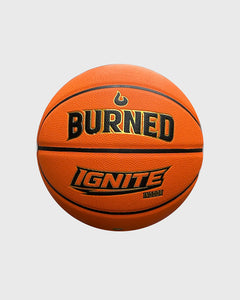 Burned Indoor Basketbal Ignite, maat 7, vrijstaand op grijze achtergrond - Burned Sports