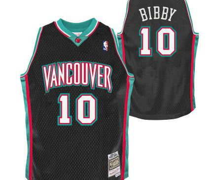 NBA Vancouver Grizzlies Bibby Swingman Jeugd Jersey Zwart