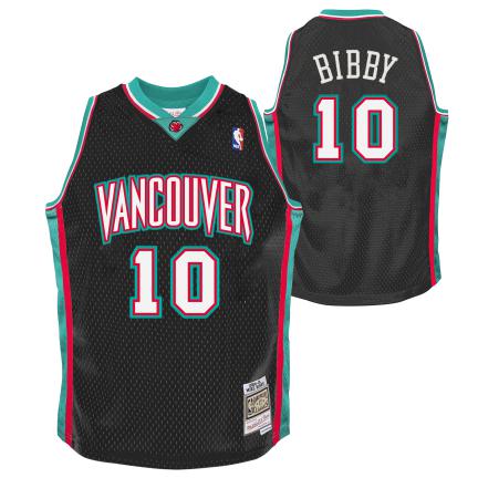 NBA Vancouver Grizzlies Bibby Swingman Jeugd Jersey Zwart