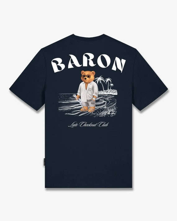 T-shirt Baron Filou Backprint CLXVIII bleu marine