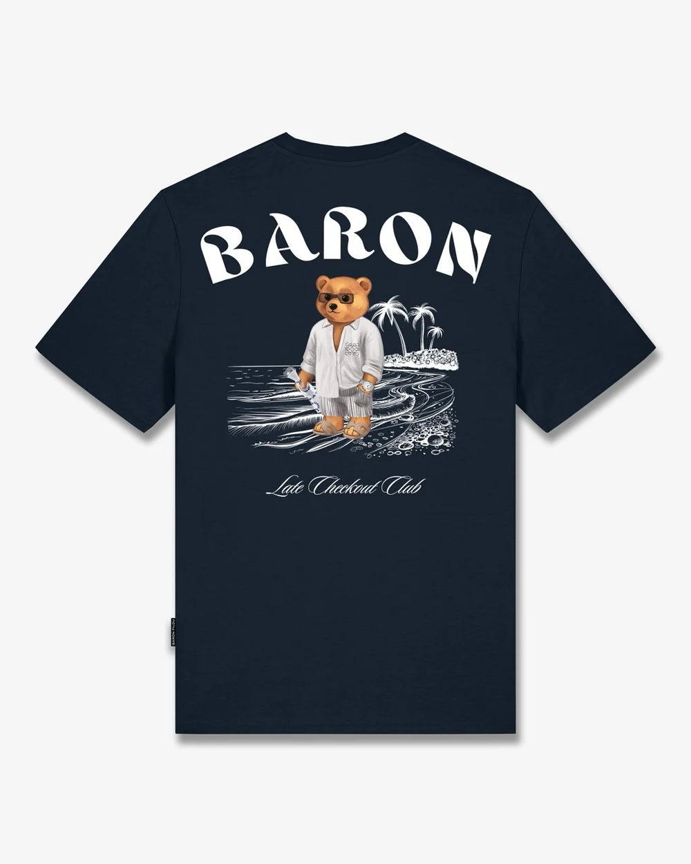 Baron Filou Backprint CLXVIII T-Shirt Navy voorkant met opdruk naam baron filou