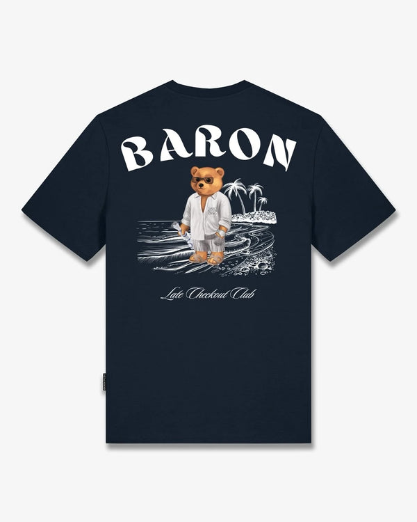 T-shirt Baron Filou Backprint CLXVIII bleu marine