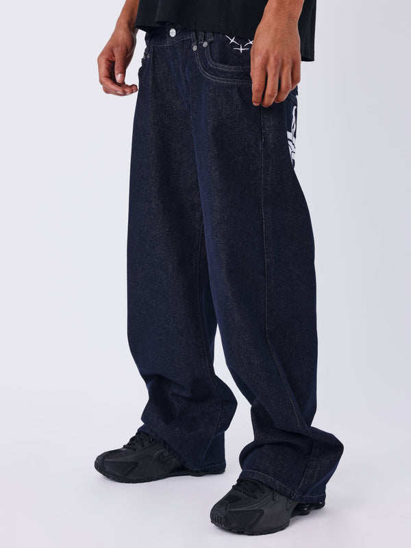 Project X Paris Baggy Denim Donkerblauw