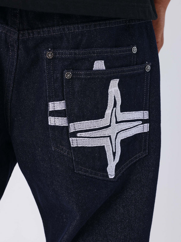 Project X Paris Baggy Denim Donkerblauw