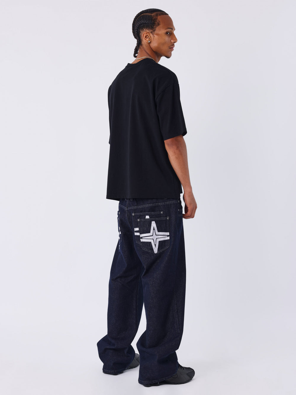 Project X Paris Baggy Denim Donkerblauw