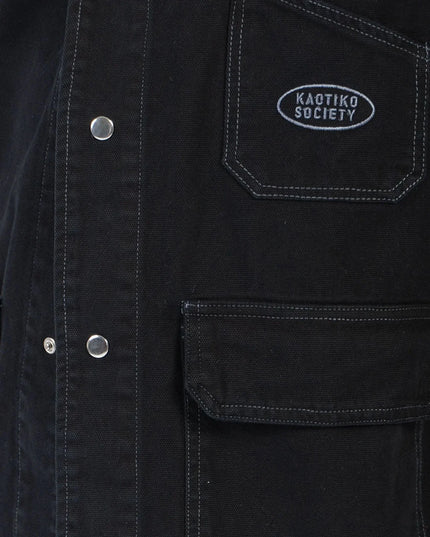 Kaotiko Breeze Club Denim Jacket Zwart