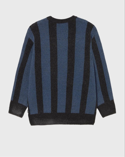 Kaotiko Breeze Club Striped Sweater Zwart Navy