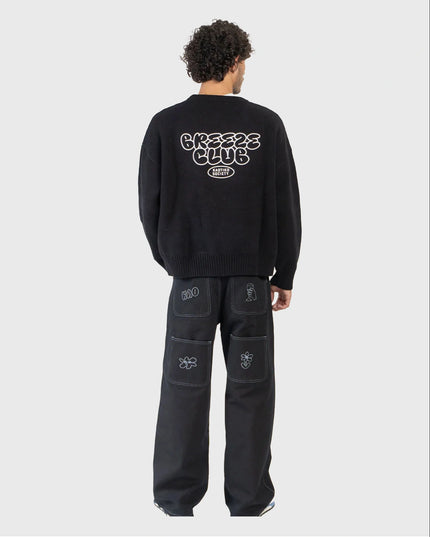 Kaotiko Breeze Club Sweater Zwart