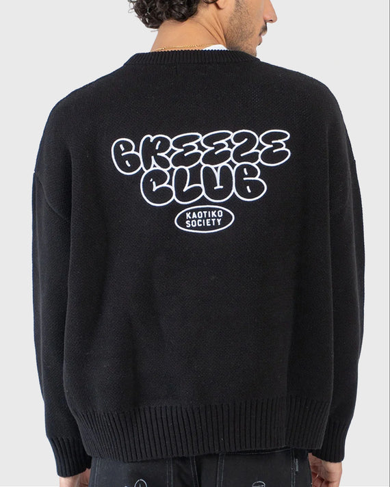Kaotiko Breeze Club Sweater Zwart