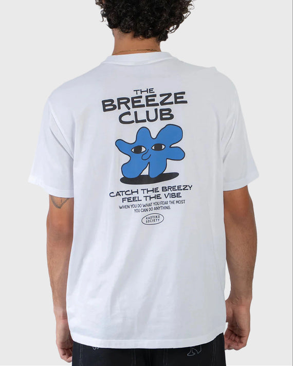Kaotiko Catcha The Breezy Regular T-Shirt Wit