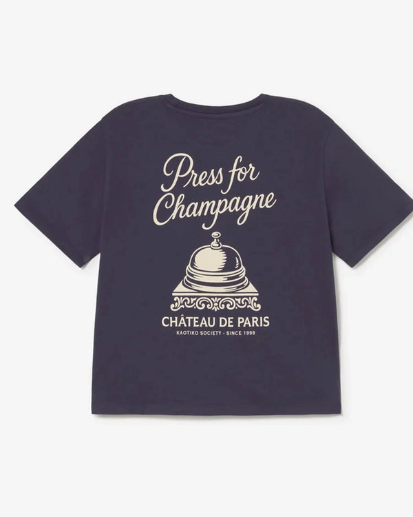 Kaotiko Chanpagne T-Shirt Navy