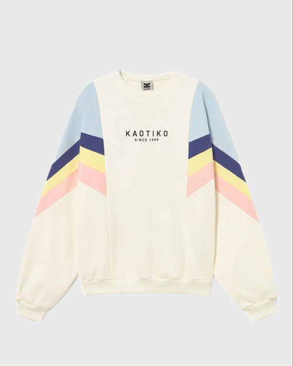 Kaotiko Crew Ginger Creme/Geel/Roze/Blauw