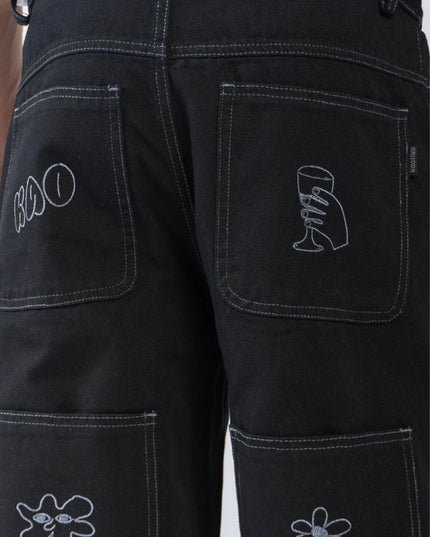 Kaotiko Denim Pants Breeze Club Zwart