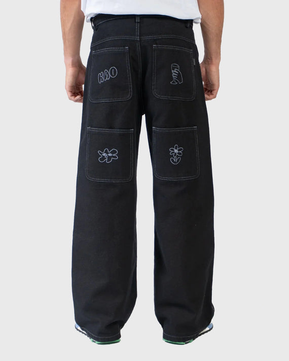 Kaotiko Denim Pants Breeze Club Zwart