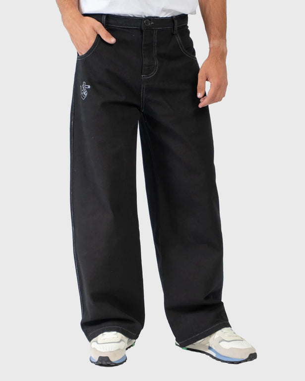 Kaotiko Denim Pants Breeze Club Zwart