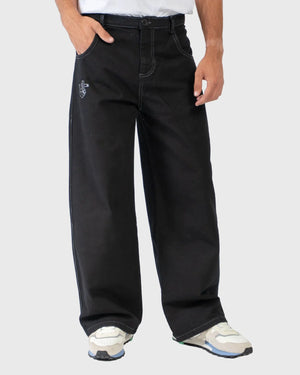 Kaotiko Denim Pants Breeze Club Zwart
