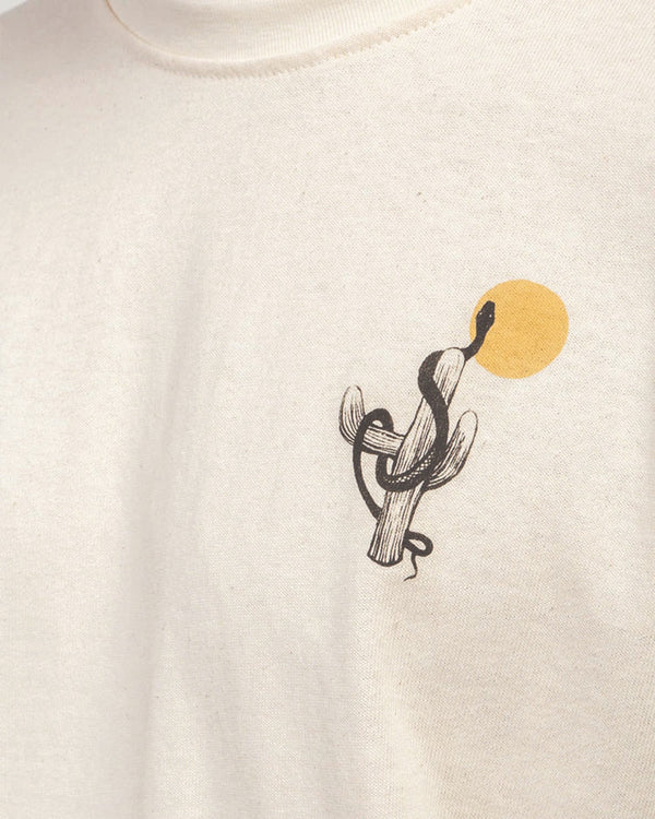Kaotiko Cowgirl Snake T-shirt Wit cu logo