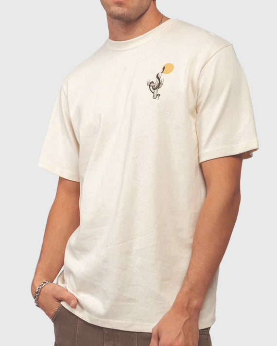 Kaotiko Cowgirl Snake T-shirt Wit vooraanzicht