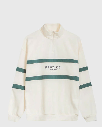 Kaotiko Sweater Berwin Ivoor vooraanzicht