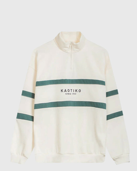 Kaotiko Sweater Berwin Ivoor vooraanzicht