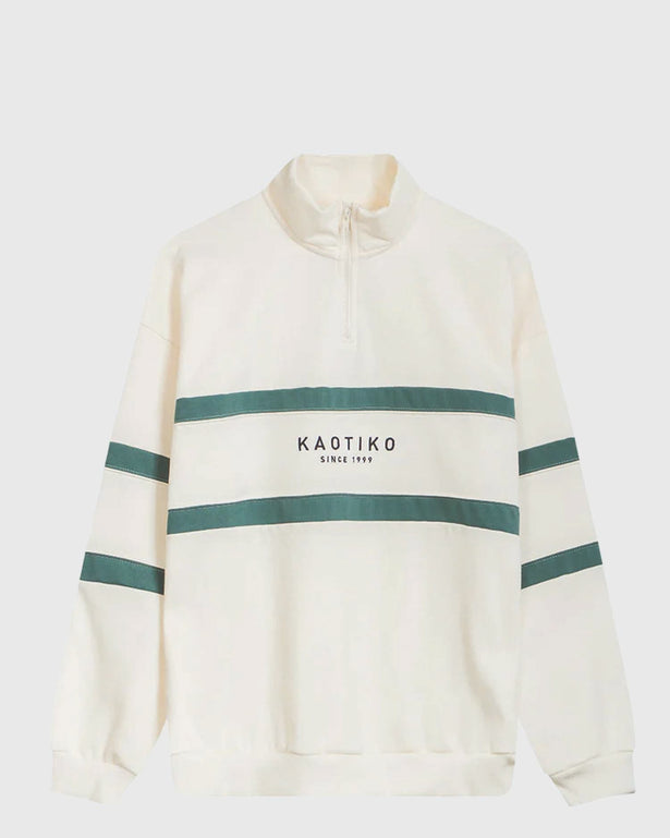 Kaotiko Sweater Berwin Ivoor vooraanzicht