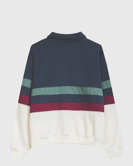 Kaotiko Sweater Polo Chang Donkerblauw verre aanzicht