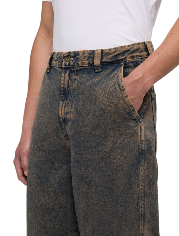 Madison Denim Baggy Jeans Overdye Brown Wash