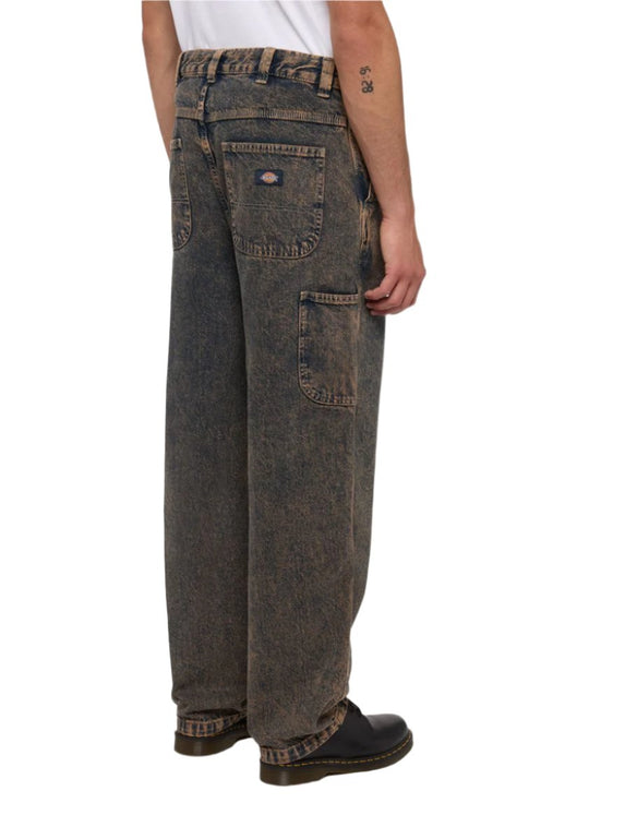 Madison Denim Baggy Jeans Overdye Brown Wash