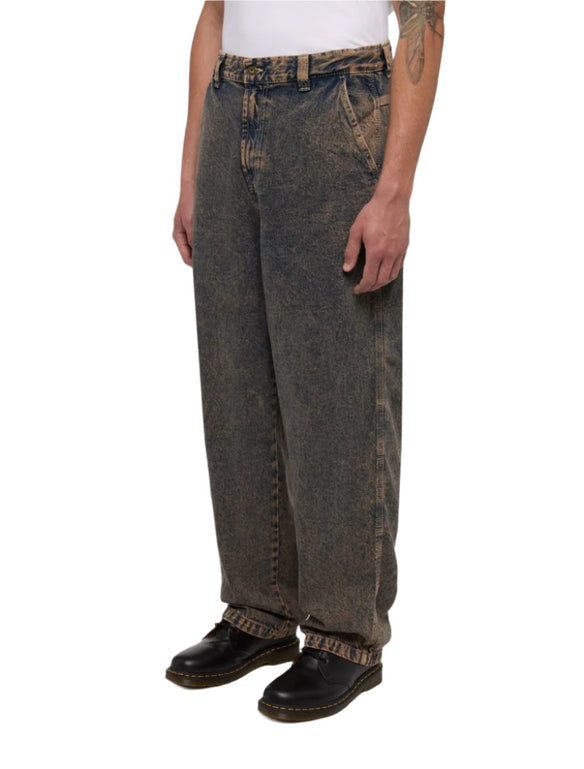 Madison Denim Baggy Jeans Overdye Brown Wash