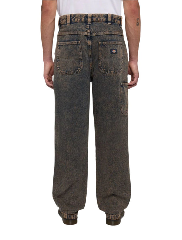 Madison Denim Baggy Jeans Overdye Brown Wash