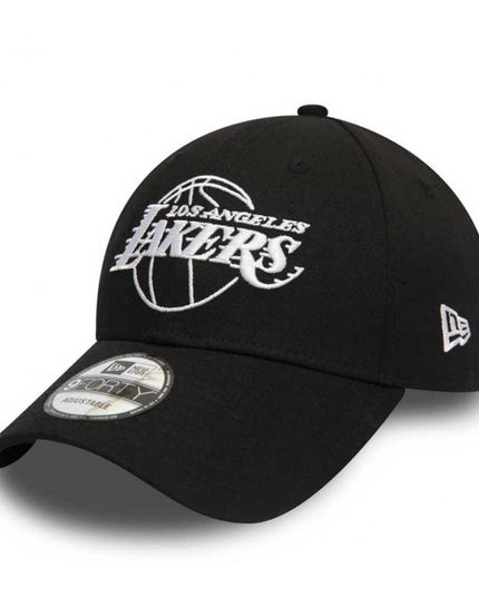 New Era 9Forty Lakers Outline Cap Schwarz/Weiß