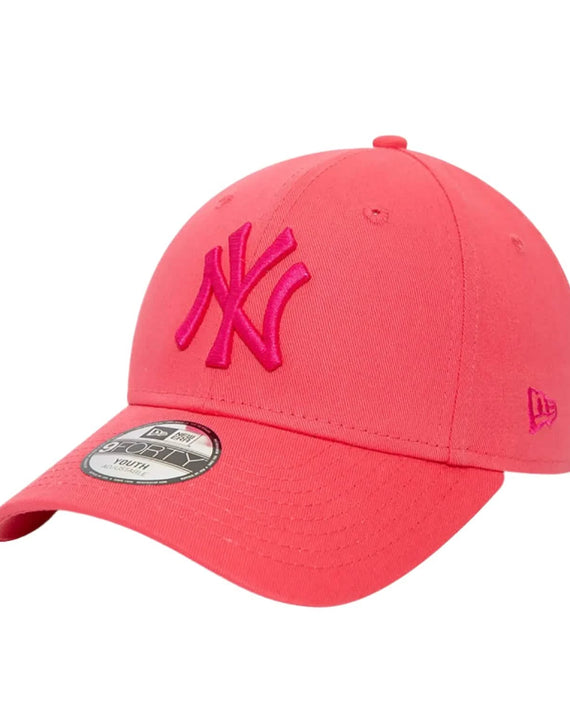New-York-Yankees-9Forty-Youth-Cap-Neon-Pink-Left
