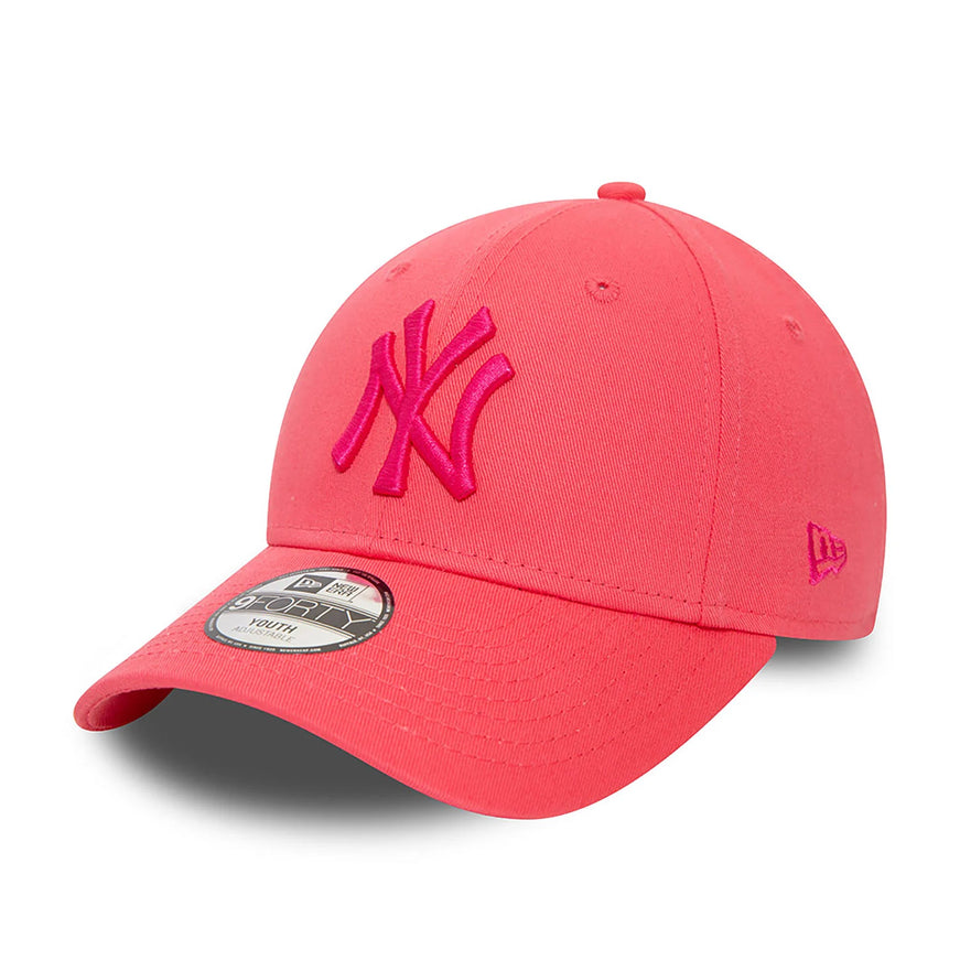 New-York-Yankees-9Forty-Youth-Cap-Neon-Pink-Left