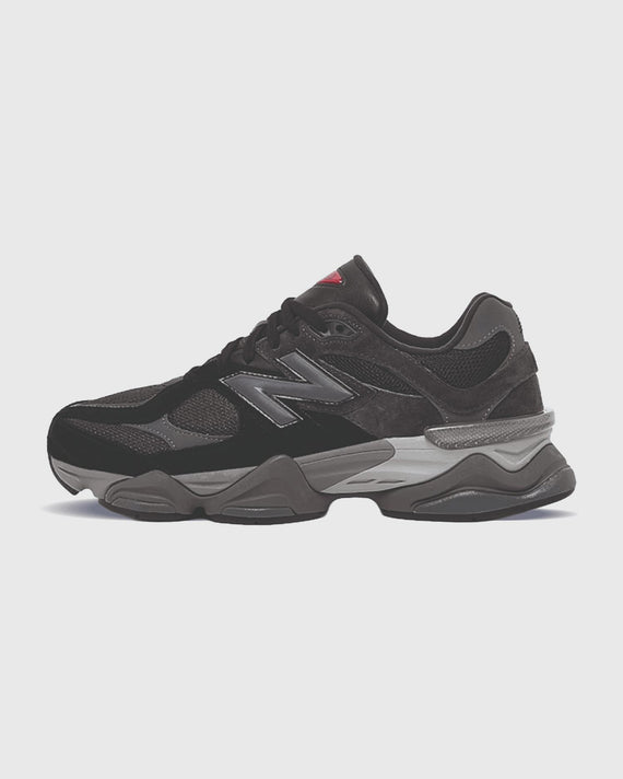 New Balance 9060 Sneaker Zwart Lichtgrijs linkeraanzicht