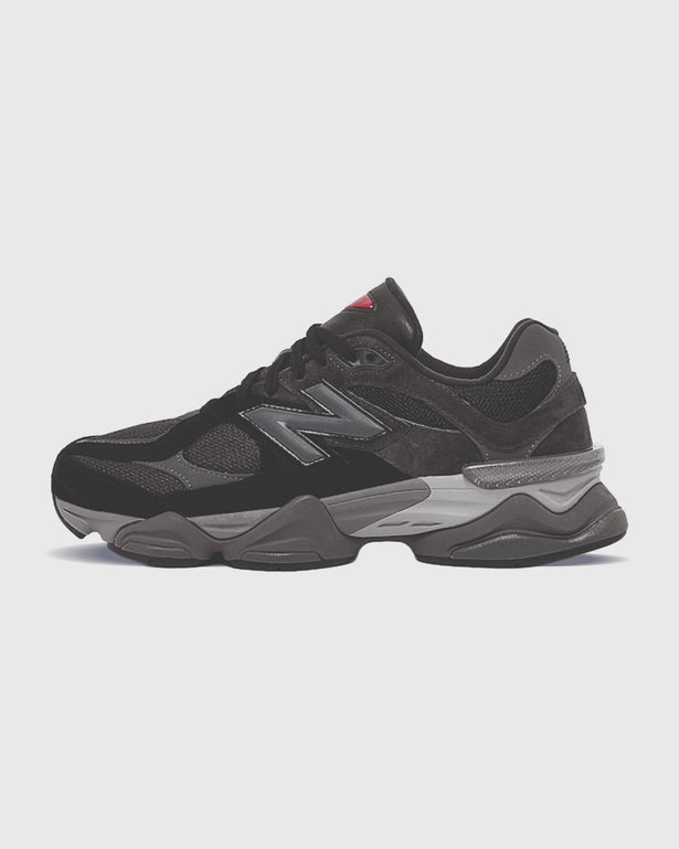New Balance 9060 Sneaker Zwart Lichtgrijs linkeraanzicht