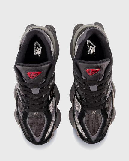 New Balance 9060 Sneaker Zwart Grijs &nbsp;(GS) bovenaaanzicht