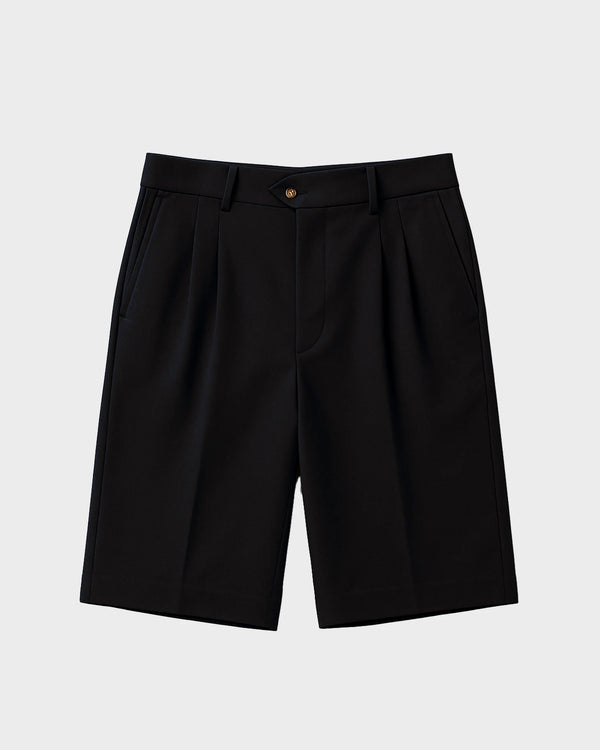 Prohibited Newport Pleated Shorts Zwart