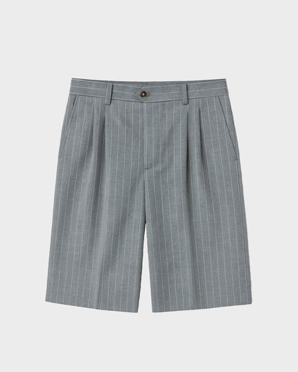 Prohibited Newport Pleated Shorts Grijs