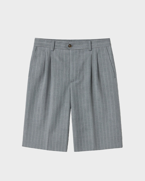Prohibited Newport Pleated Shorts Grijs