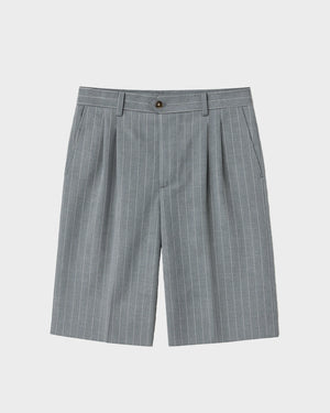 Prohibited Newport Pleated Shorts Grijs