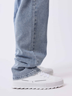 Project X Paris Double Knee Denim Blauw