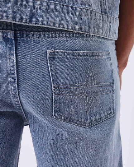 Project X Paris Double Knee Denim Blauw