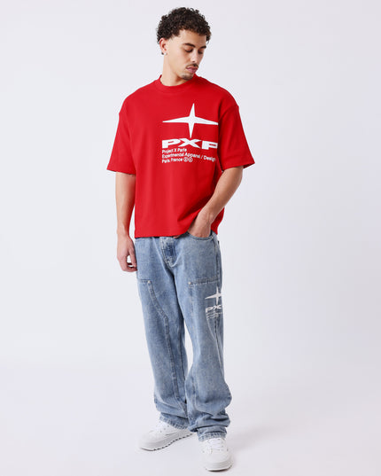 Project X Paris Double Knee Denim Blauw